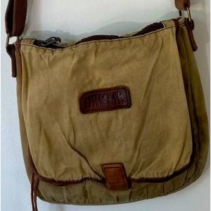 Duluth Trading Co. Canvas Crossbody bag - Faded Mustard Seed